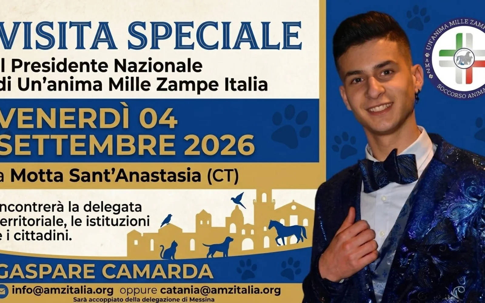Motta Sant’Anastasia, emergenza avvelenamenti: il Presidente nazionale di Un’Anima Mille Zampe Italia in visita per chiedere interventi immediati